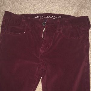 American Eagle maroon jeggings